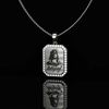 'ADIYOGI' - Engraved moissanite diamond pendant with 18 inch chain