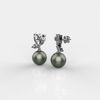 "KYRA" Wings of Wonder: Tahitian Pearl & Diamond Butterfly Earrings