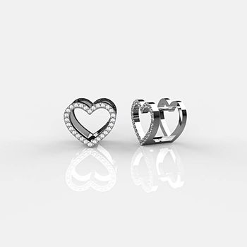 'AMARA' Heart Hoop Earrings: Add Some Love to Your Look