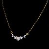 "LAVANYA" Stylist marquise shape floral moissanite diamond mangalsutra