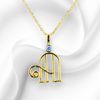 "MINE INITIAL" Customized pendant with 18 inch chain- Write your Initial in text box (A to Z)