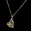 "MINE INITIAL" Customized pendant with 18 inch chain- Write your Initial in text box (A to Z)