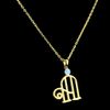 "MINE INITIAL" Customized pendant with 18 inch chain- Write your Initial in text box (A to Z)